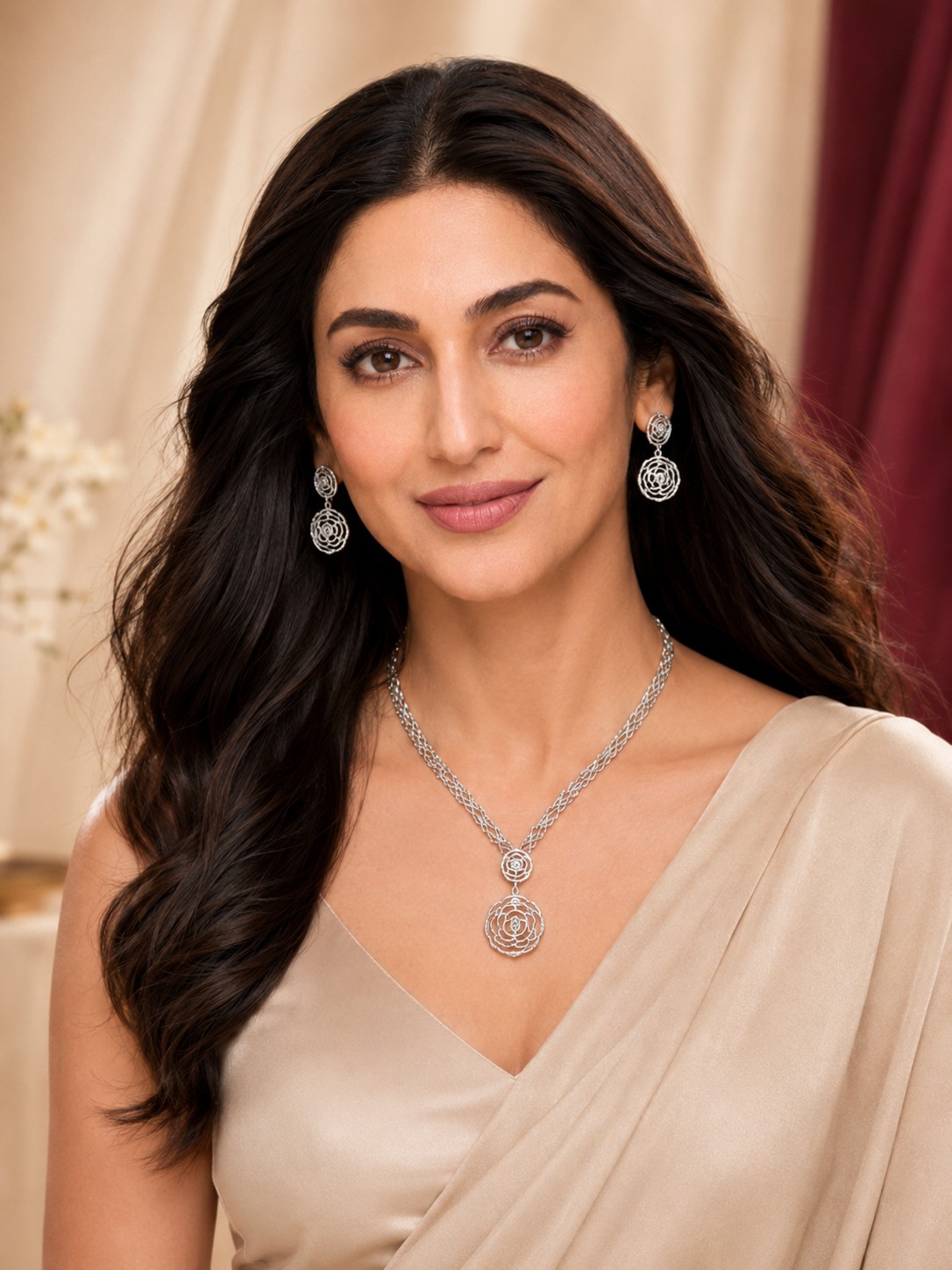 Premium 925 sterling silver hero portrait for Poornima Silver India