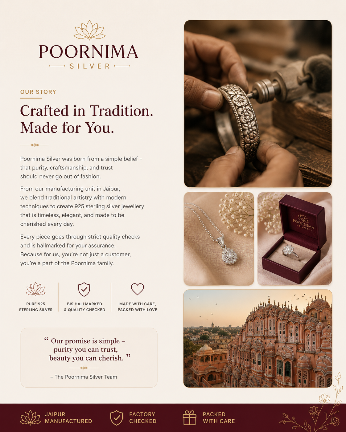 Poornima Silver brand story portrait